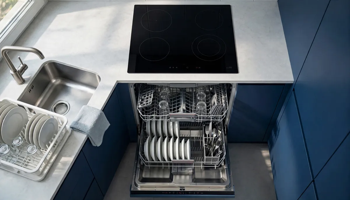 Peut-on installer un lave-vaisselle sous une plaque de cuisson ?